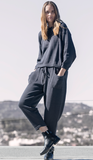 Mimi Hand-Loomed Knit Set - Graphite