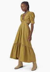 Dress X264125 Alexi Khaki-Gold