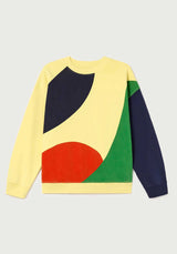 Sweatshirt Abstract Yellow
