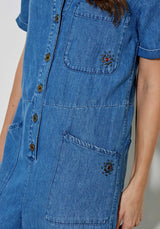 Denim Jumpsuit 90160eliane Blue