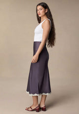 Skirt Salia Aubergine