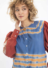 Blouse Rahi Blouse Blue-Orange
