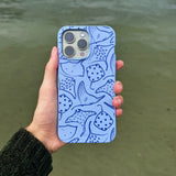 Powder Blue Stingray Fever iPhone 13 Case