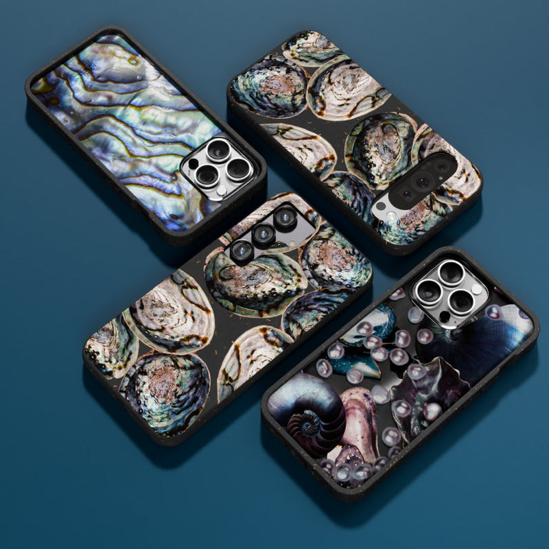 Black Abalone Shells Samsung Galaxy S25 Ultra Case