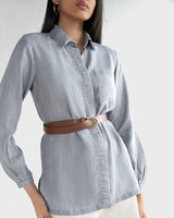 Shades of Everyday Top in Stone Grey