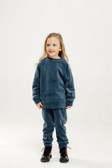 Velvet Kids Sweatshirt - Blue