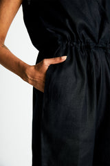 Smoke and Mirrors Romper in Black
