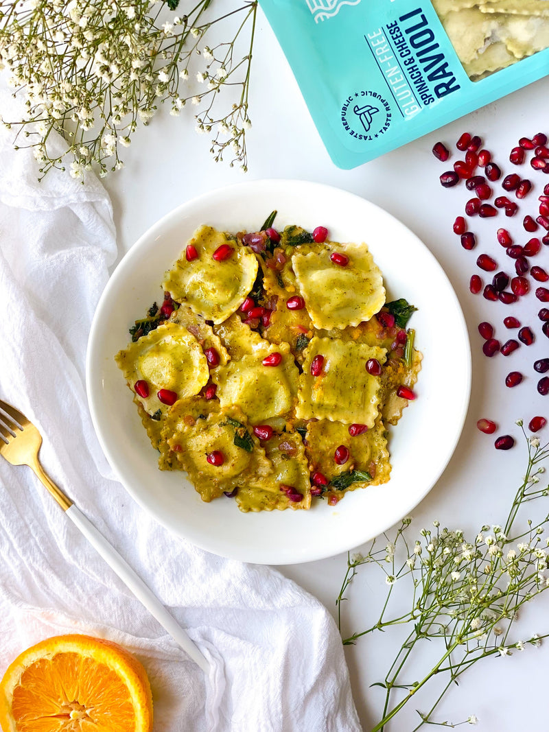 Fresh Gluten-Free Spinach & Cheese Ravioli (6-Pack)