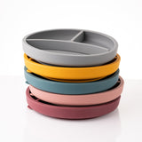 Silicone Plate with Removable Divider - Teal