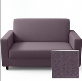 Anyseat 2-Seater Sofa Cover – Plain Purple Style Slipcover for Living Room Chair Protection