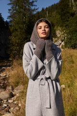 Women's Merino Wool Hood - Storm