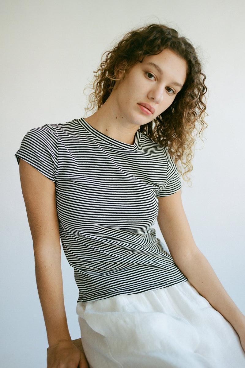 Bebe Stripe Tee