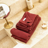 Sumac | Waffle Towel Set Made With 100% Organic Bamboo #Color_sumac