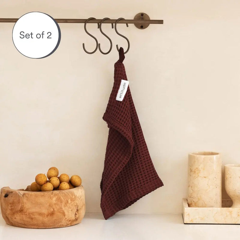 Sumac | Bamboo Waffle Towels Bath Made With 100% Bamboo #Color_sumac