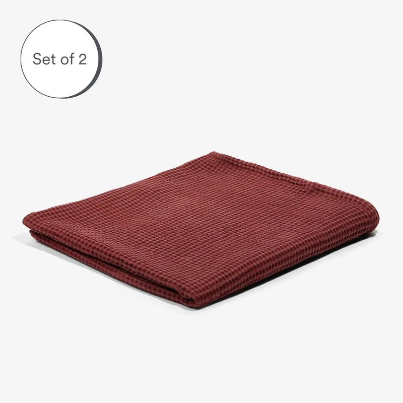 Sumac | Bamboo Waffle Towels Bath Made With 100% Bamboo #Color_sumac