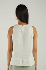 Sunkissed Shoulders Top in Off-white