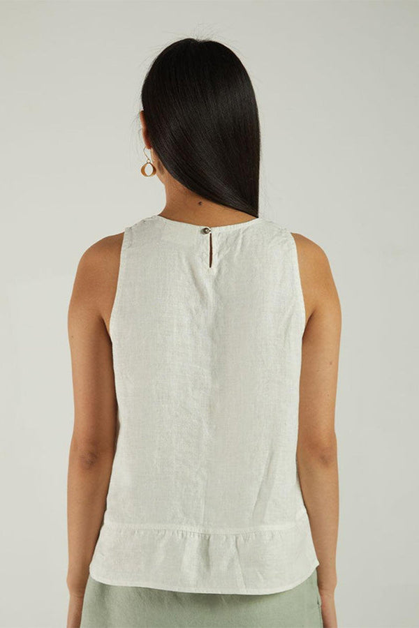 Sunkissed Shoulders Top in Off-white