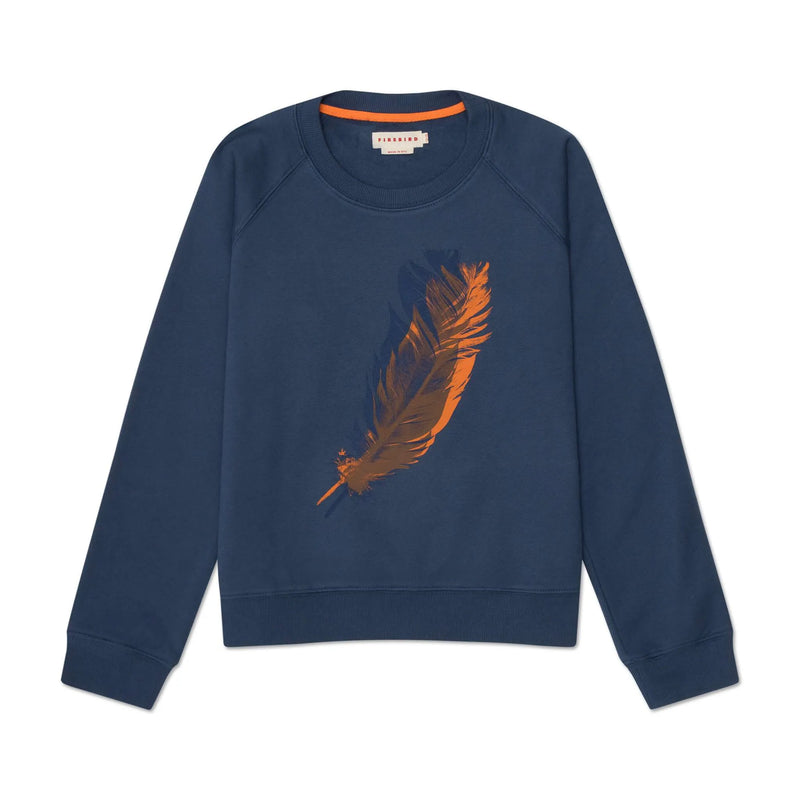 Feather Graphic Fleece Sweatshirt