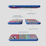 Electric Blue Tangerine Mix iPhone 11 Pro Case