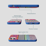 Electric Blue Tangerine Mix iPhone 12 Mini Case