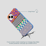 Electric Blue Tangerine Mix iPhone 13 Mini Case