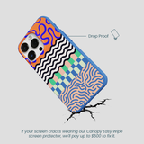 Electric Blue Tangerine Mix iPhone 13 Pro Case