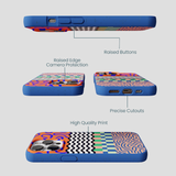 Electric Blue Tangerine Mix iPhone 13 Pro Case