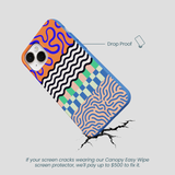 Electric Blue Tangerine Mix iPhone 13 Case