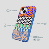 Electric Blue Tangerine Mix iPhone 13 Case