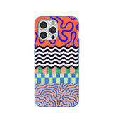 Electric Blue Tangerine Mix iPhone 15 Pro Max Case