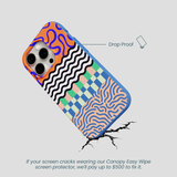 Electric Blue Tangerine Mix iPhone 15 Pro Case