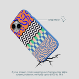 Electric Blue Tangerine Mix iPhone 15 Case