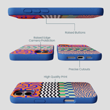 Electric Blue Tangerine Mix iPhone 16 Plus Case