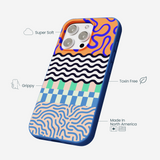 Electric Blue Tangerine Mix iPhone 16 Pro Max Case