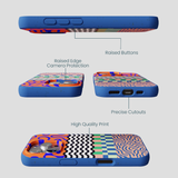 Electric Blue Tangerine Mix iPhone 16 Pro Case
