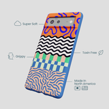 Electric Blue Tangerine Mix Google Pixel 6 Case