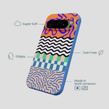 Electric Blue Tangerine Mix Google Pixel 9/9 Pro Case