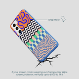 Electric Blue Tangerine Mix Samsung Galaxy S22 Case