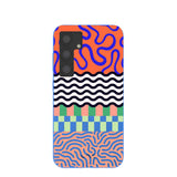 Electric Blue Tangerine Mix Samsung Galaxy S24 Case