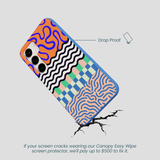 Electric Blue Tangerine Mix Samsung Galaxy S24 Case