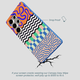 Electric Blue Tangerine Mix Samsung Galaxy S25 Ultra Case