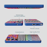 Electric Blue Tangerine Mix Samsung Galaxy S25 Ultra Case