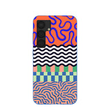 Electric Blue Tangerine Mix Samsung Galaxy S25 Case