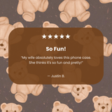 Chocolate Brown Teddy Love Samsung Galaxy S23 Case
