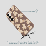Chocolate Brown Teddy Love Samsung Galaxy S23 Case