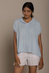 The Morning Coffee Summer Blue Shirt