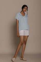 The Morning Coffee Summer Blue Shirt