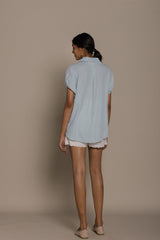 The Morning Coffee Summer Blue Shirt