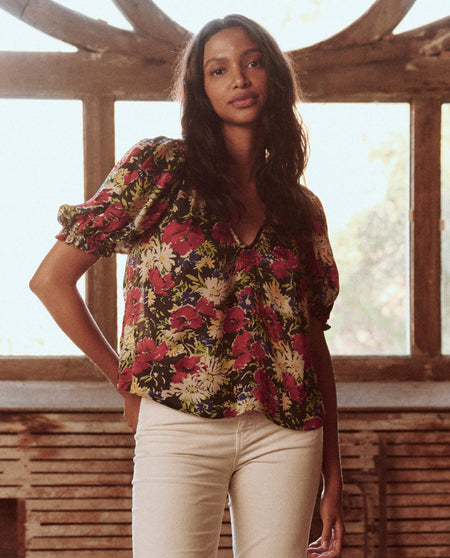 Blouse Ponder Top Hidden-Garden-Floral