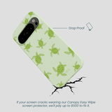 Sage Green Tiny Turtles Google Pixel 10/10 Pro Case